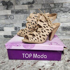 In da Clerb We all Fam! Top Moda Yucca Womens Heels Sandal Shoes